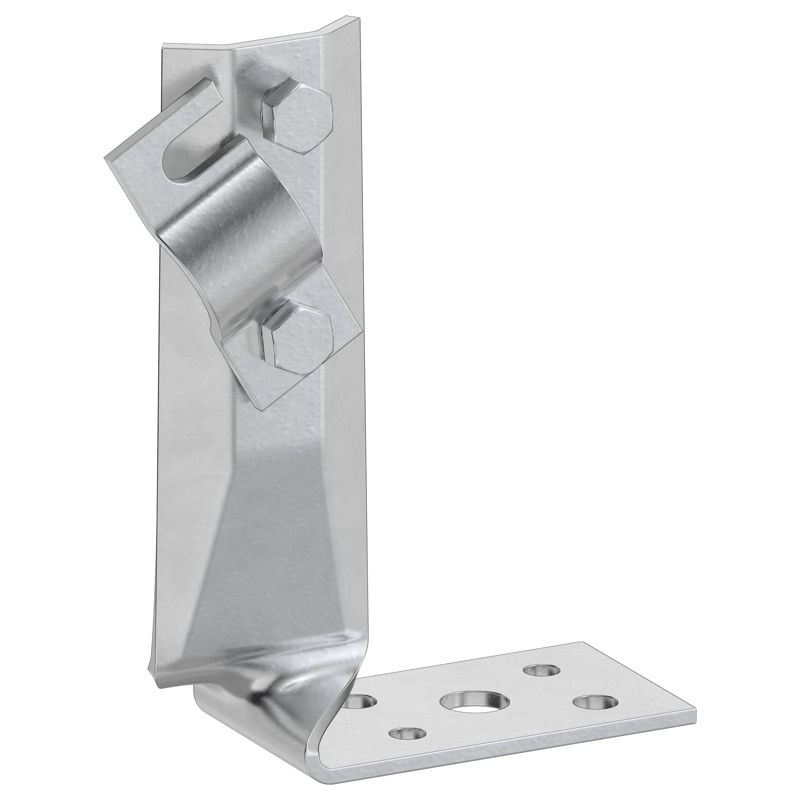 Держатель проводника круглого 6-10мм винтовой угловой скрученный h=70мм оцинкованная сталь IEK