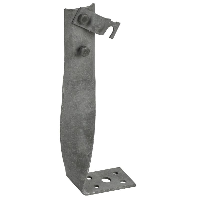 Держатель проводника круглого 6-10мм винтовой угловой скрученный h=140мм оцинкованная сталь TD IEK