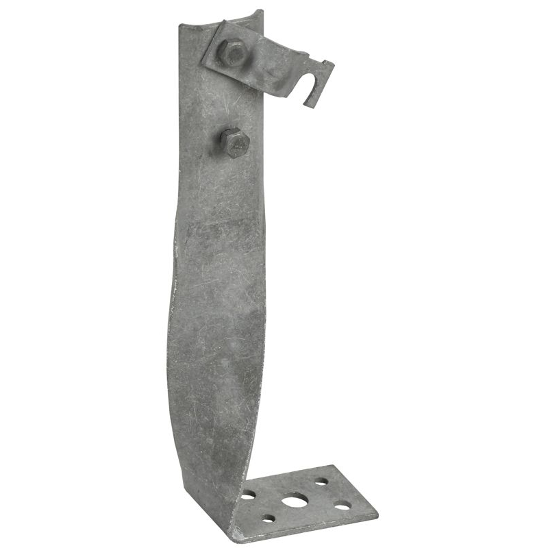 Держатель проводника круглого 6-10мм винтовой угловой скрученный h=140мм оцинкованная сталь HDZ IEK