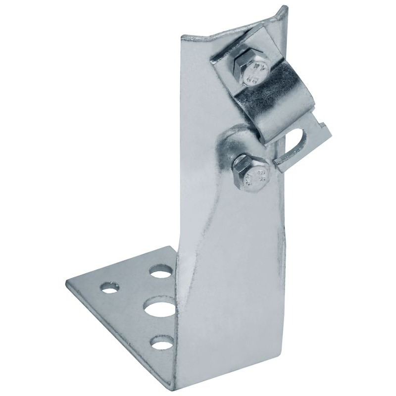 Держатель проводника круглого 6-10мм винтовой угловой h=60мм оцинкованная сталь HDZ IEK