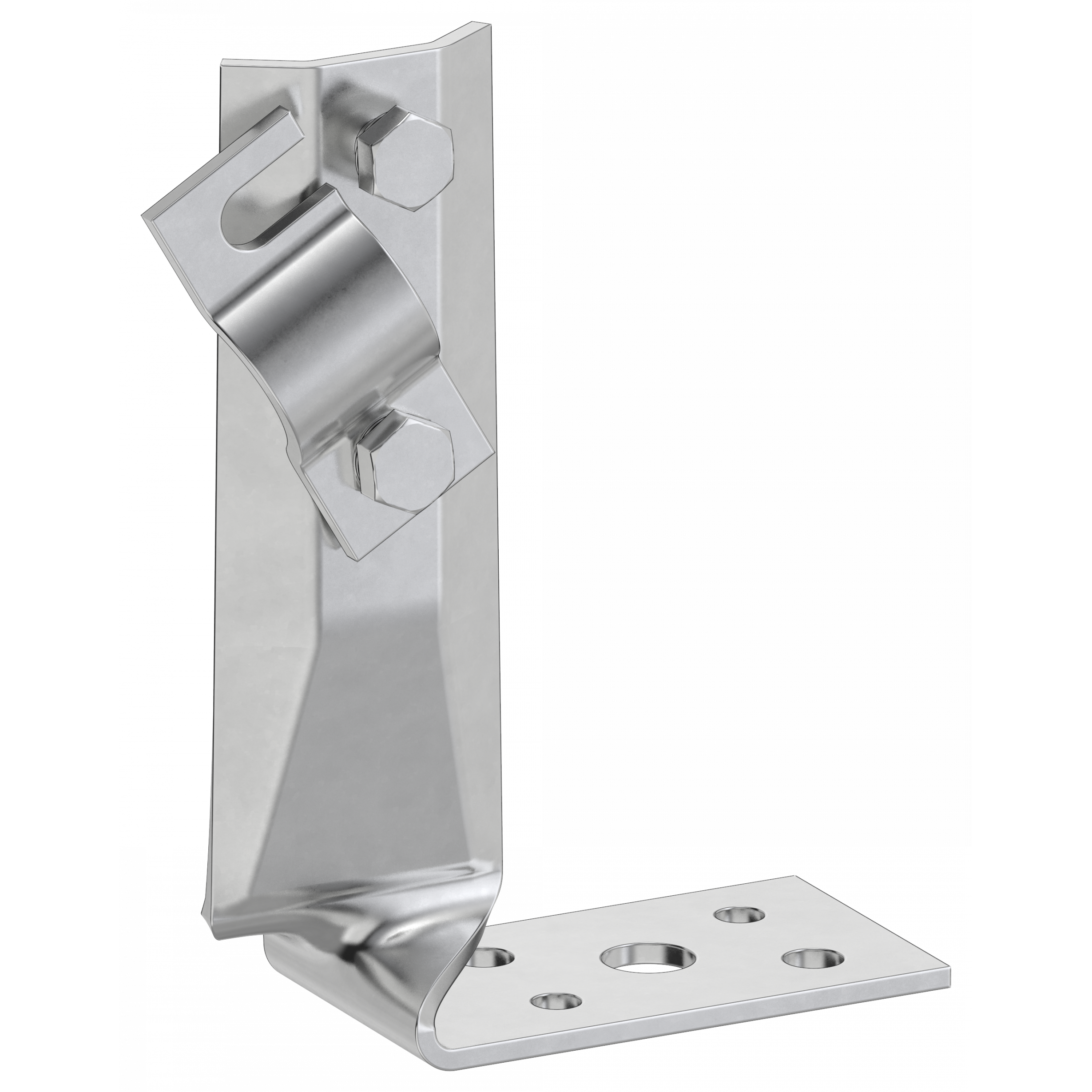 Держатель проводника круглого 6-10мм винтовой угловой скрученный h=70мм нержавеющая сталь IEK