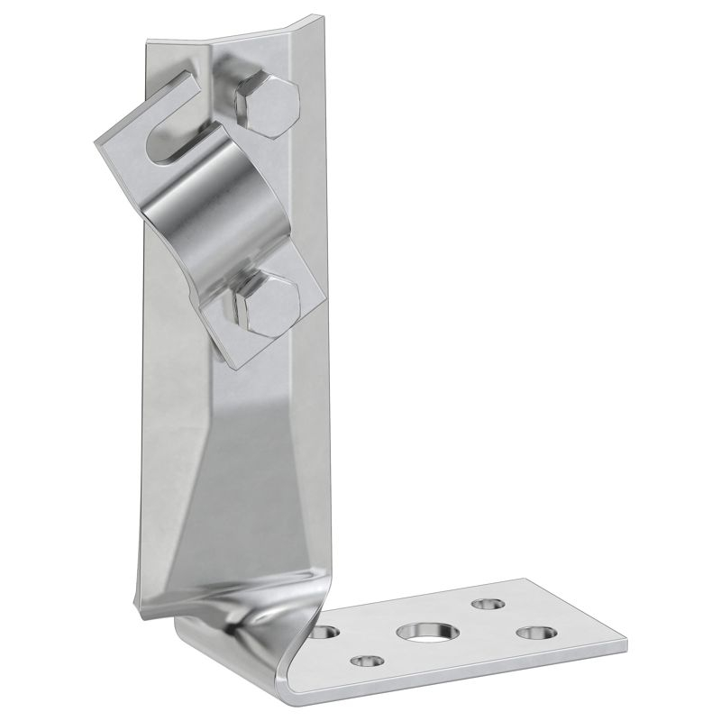 Держатель проводника круглого 6-10мм винтовой угловой скрученный h=70мм нержавеющая сталь IEK