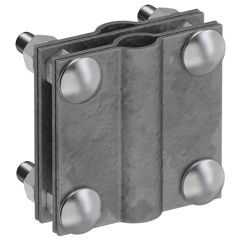 Зажим заземления с разделителем крестообразный стержень-полоса/пруток оцинкованная сталь TD IEK