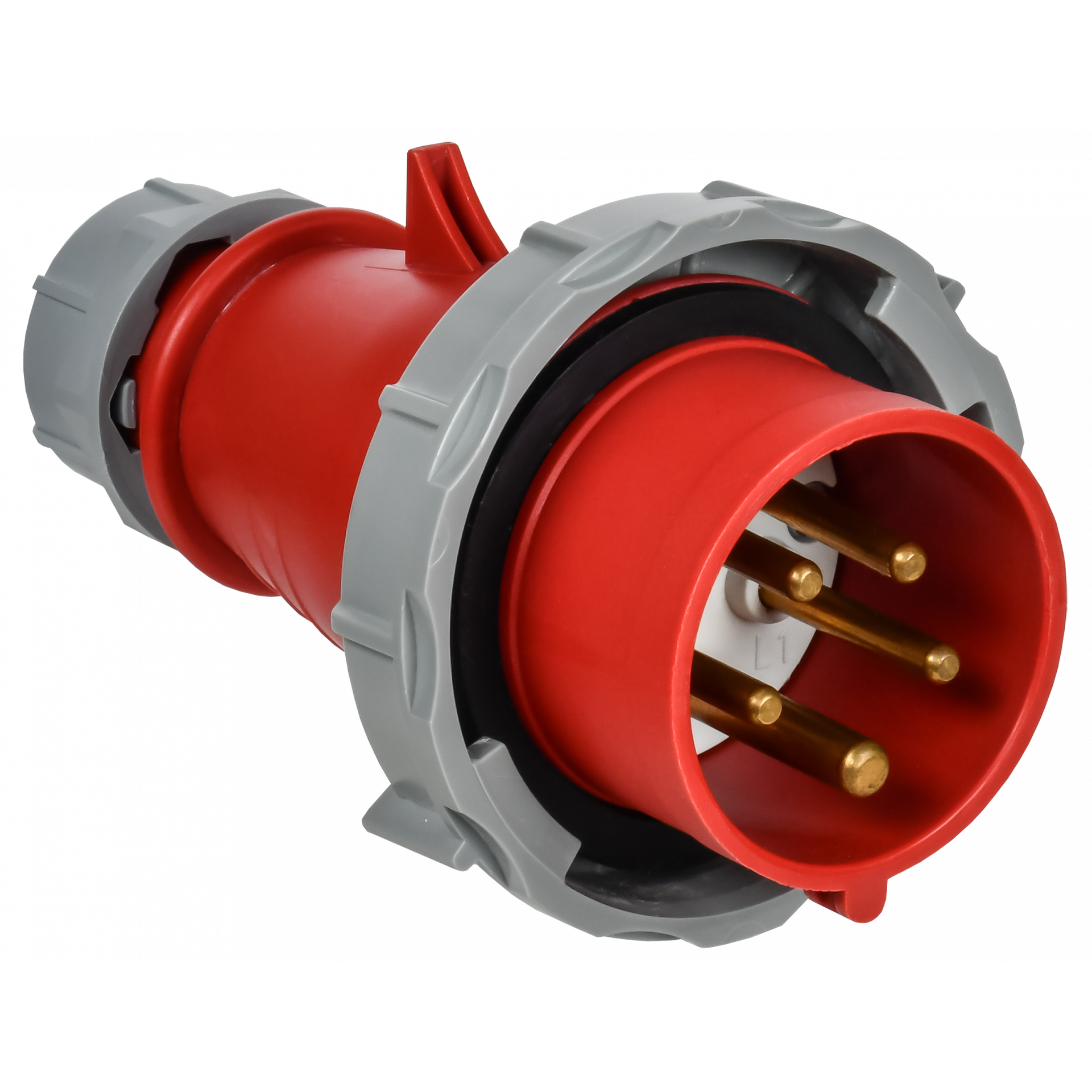 Вилка переносная с ф/и ССИ-0152ф 16А-6ч 380В 3P+PE+N IP67 IEK