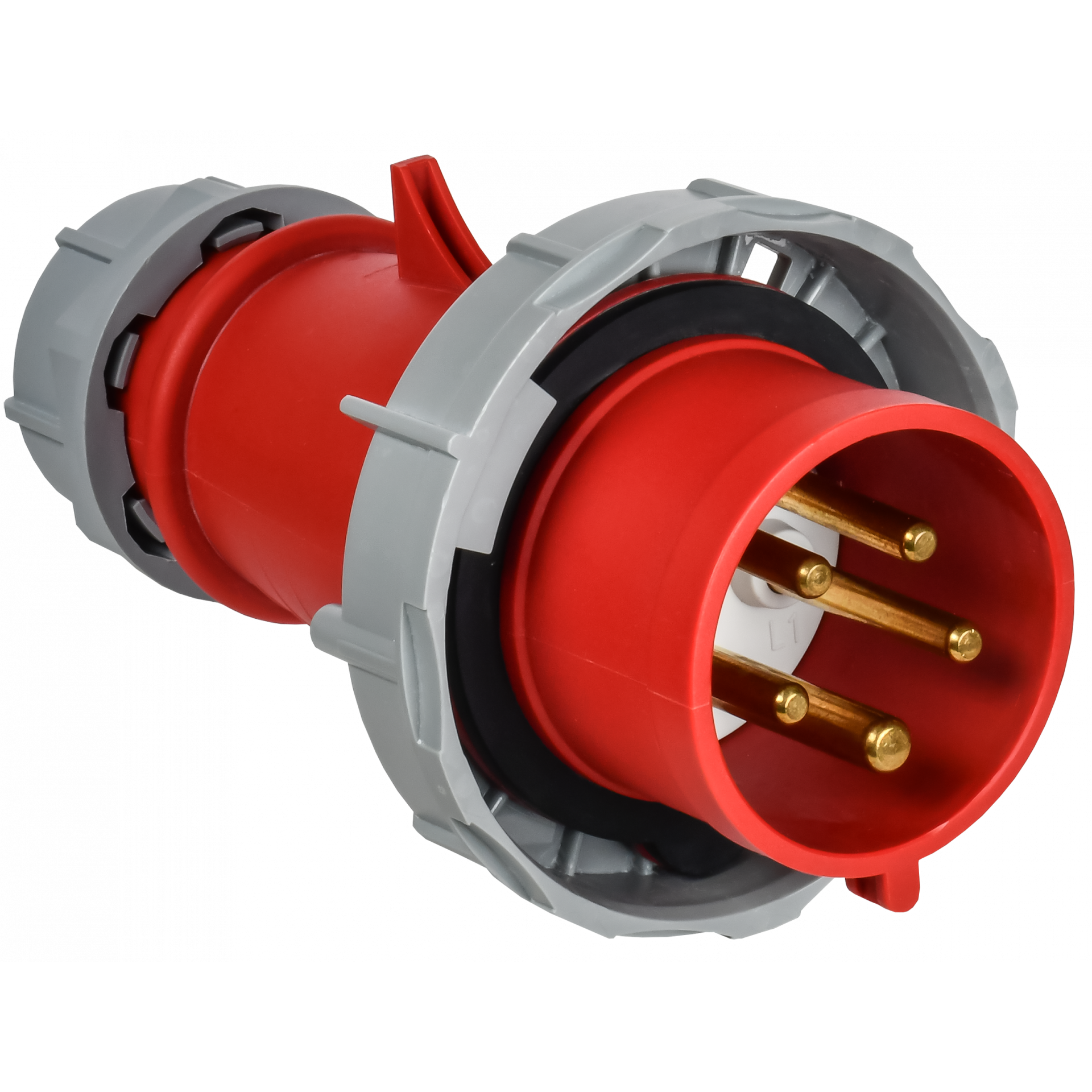 Вилка переносная с ф/и ССИ-0252ф 32А-6ч 380В 3P+PE+N IP67 IEK