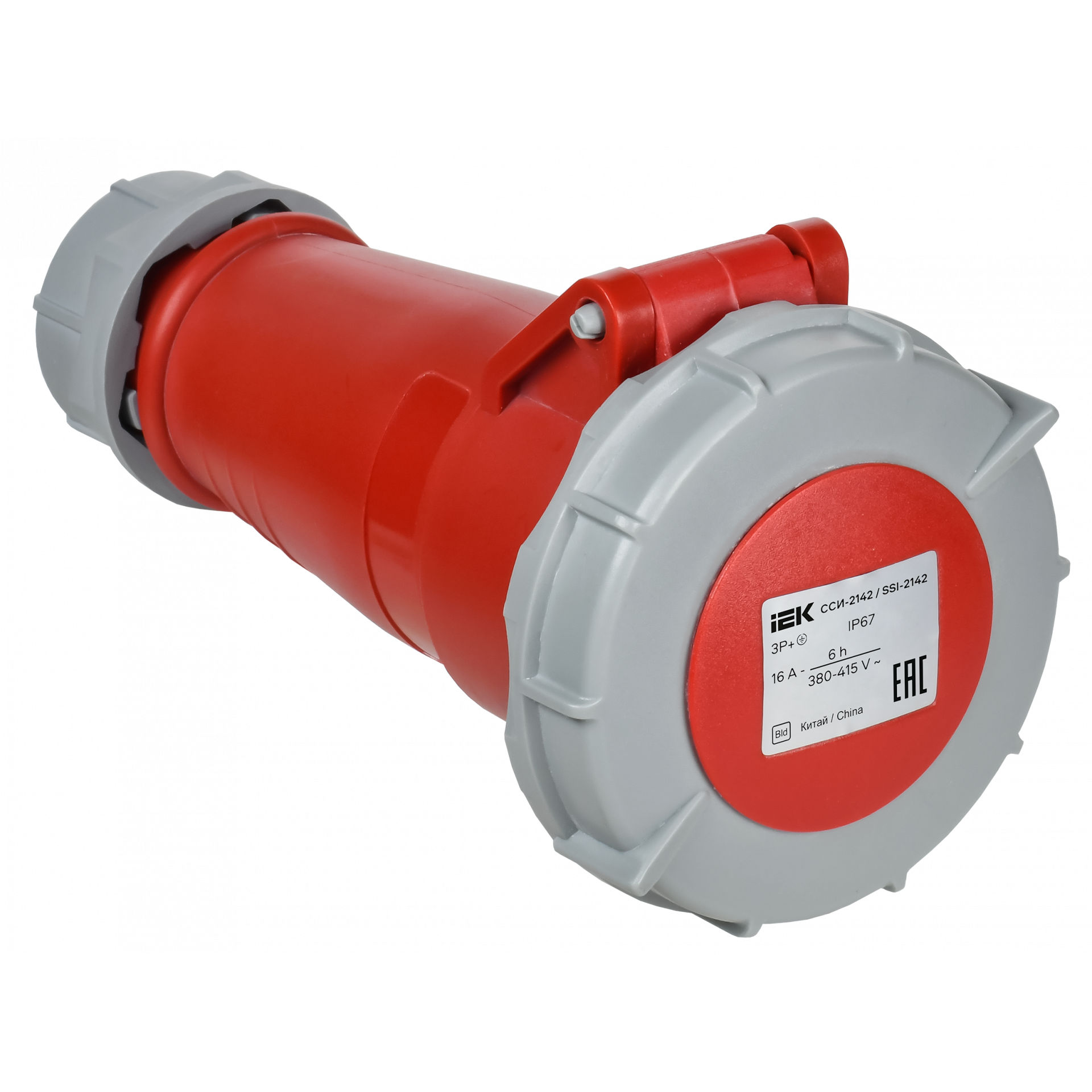 Розетка переносная ССИ-2142 16А-6ч 380В 3P+PE IP67 IEK