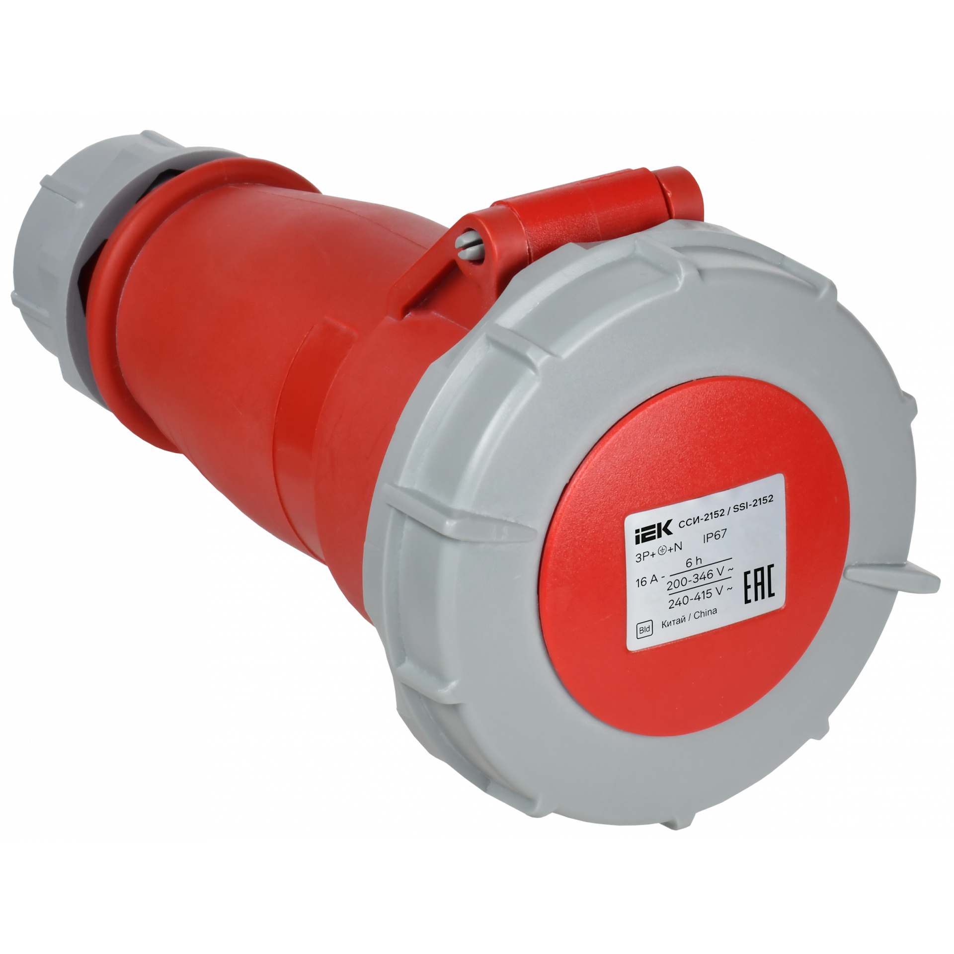 Розетка переносная ССИ-2152 16А-6ч 380В 3P+PE+N IP67 IEK
