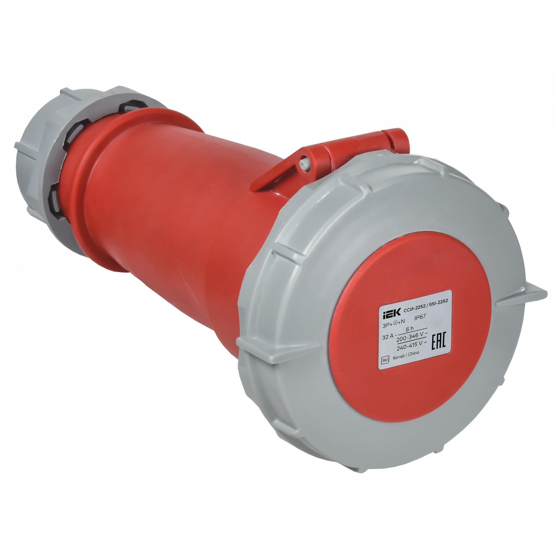 Розетка переносная ССИ-2252 32А-6ч 380В 3P+PE+N IP67 IEK