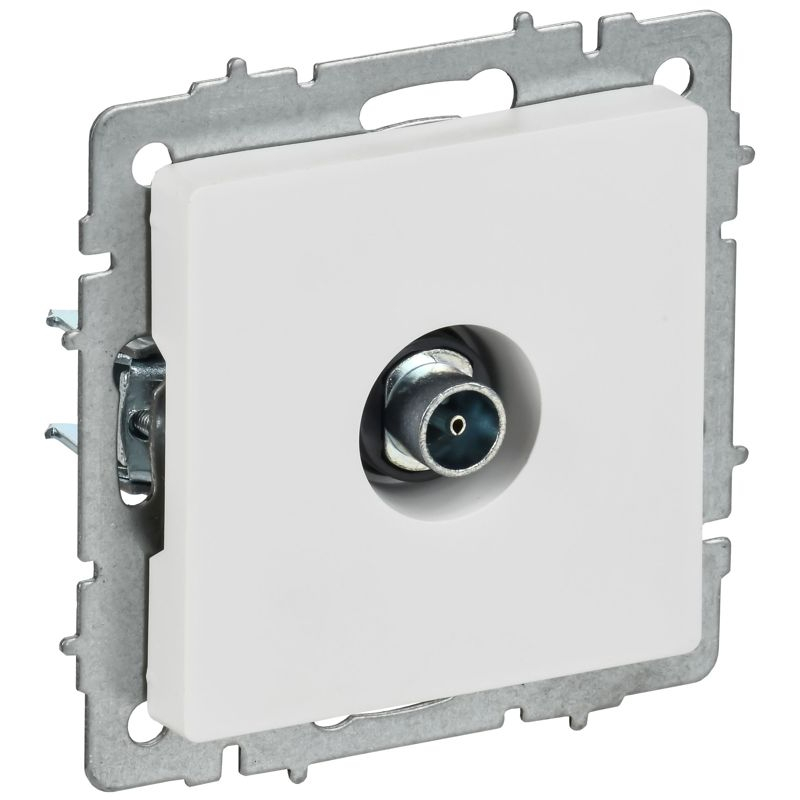 BRITE Розетка TV оконечная РТВ11-0-БрАБ арктический белый IEK