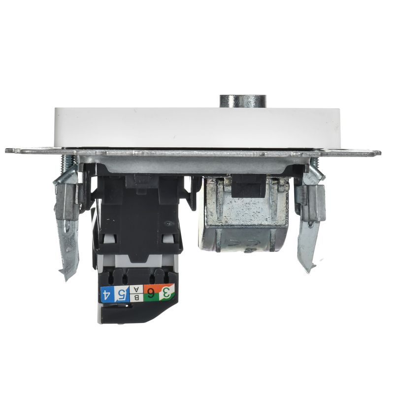 BRITE Розетка двойная TV+RJ45 кат.5E РТВ/РК12-БрАБ арктический белый IEK