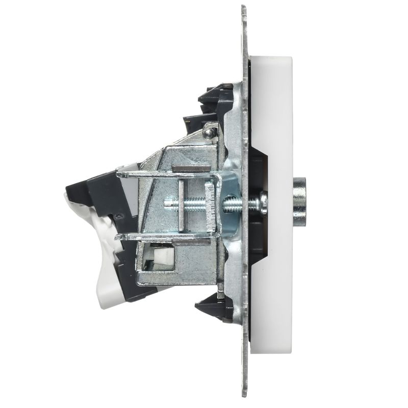 BRITE Розетка двойная TV+RJ45 кат.5E РТВ/РК12-БрАБ арктический белый IEK