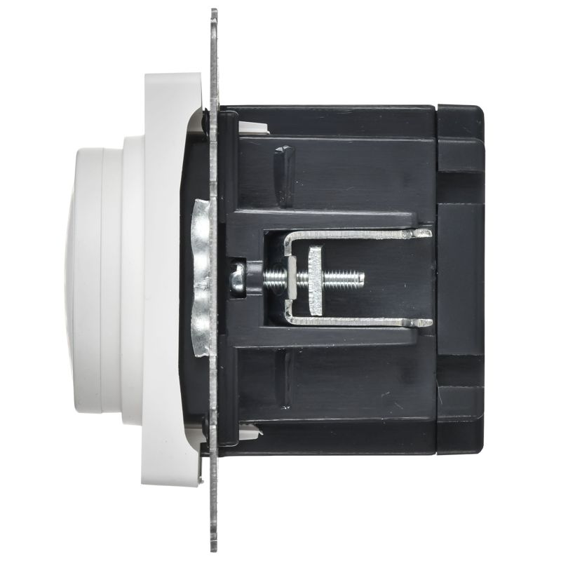 BRITE Светорегулятор поворотно-нажимной 600Вт СС10-1-0-БрАБ арктический белый IEK