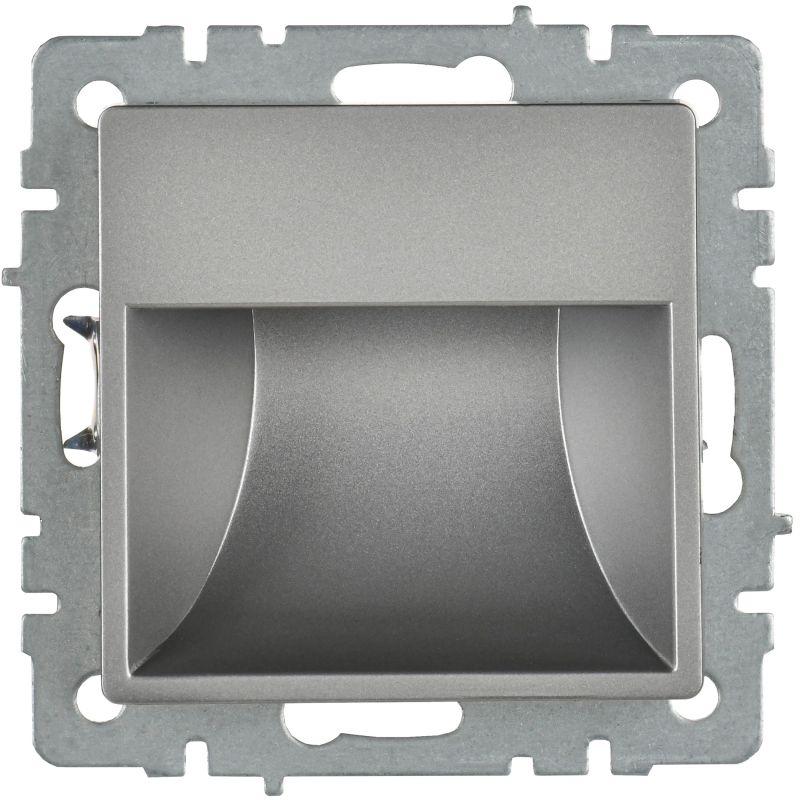 BRITE Подсветка светодиодная встраиваемая ПЛ20-БрС сталь IEK