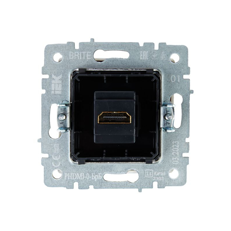 BRITE Розетка HDMI РHDMI-0-БрБ белый IEK