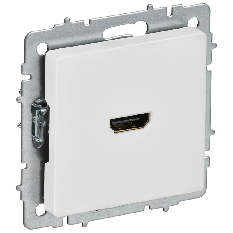 BRITE Розетка HDMI РHDMI-0-БрАБ арктический белый IEK