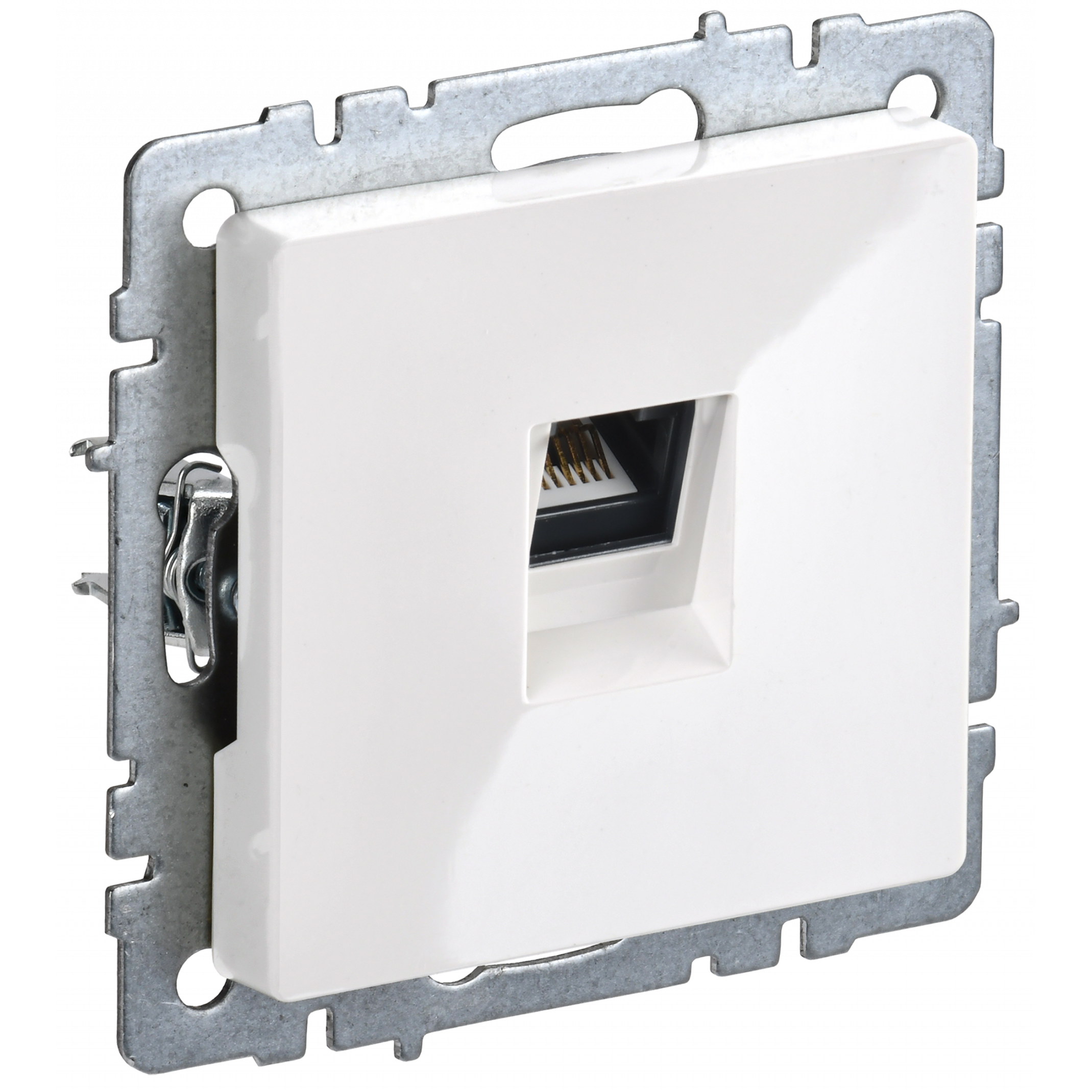 BRITE Розетка компьютерная RJ45 кат.5E РК10-БрБ белый