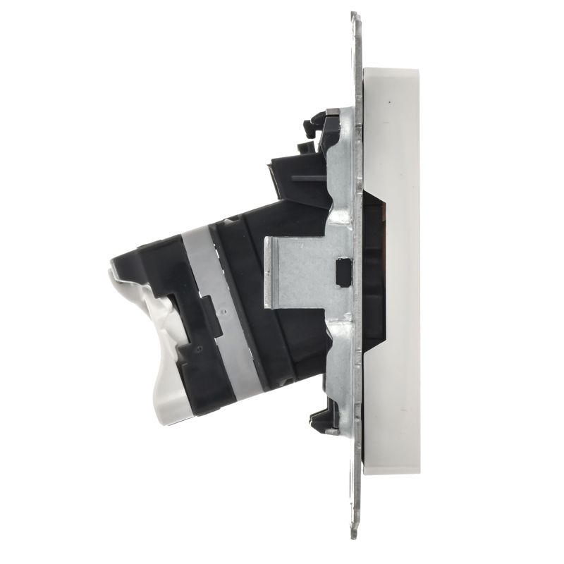 BRITE Розетка компьютерная RJ45 кат.5E РК10-БрБ белый