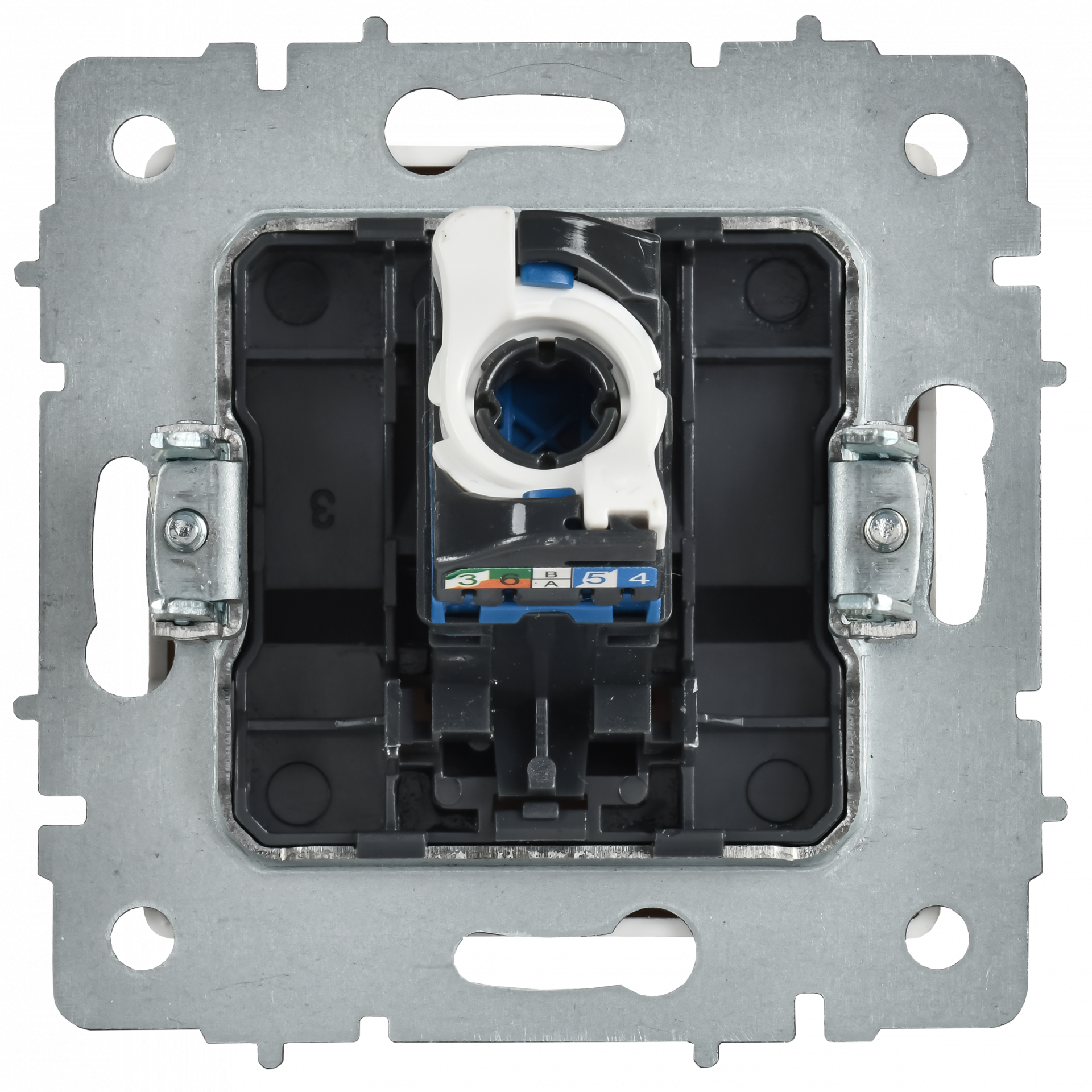 BRITE Розетка компьютерная RJ45 кат.5E РК10-БрАБ арктический белый IEK