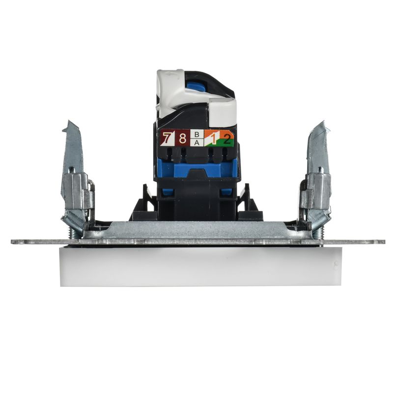 BRITE Розетка компьютерная RJ45 кат.5E РК10-БрАБ арктический белый IEK