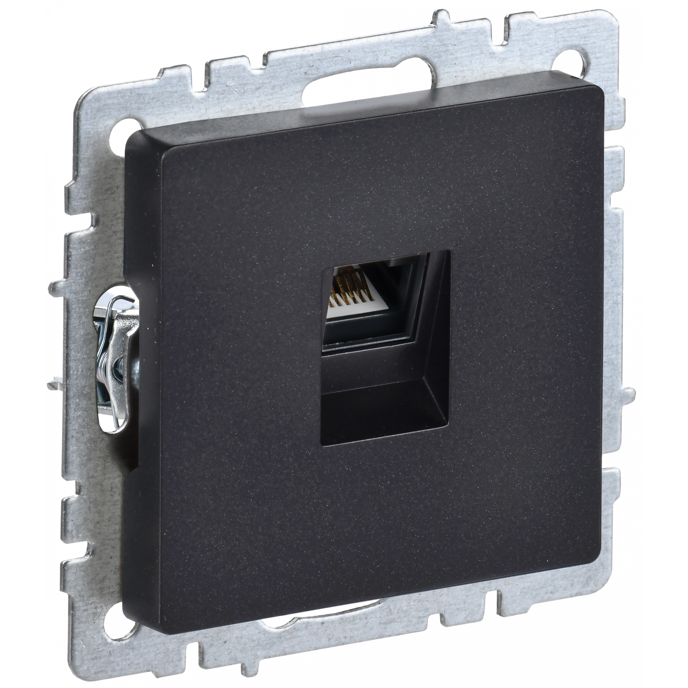 BRITE Розетка компьютерная RJ45 кат.6 РК11-БрЧ черный IEK