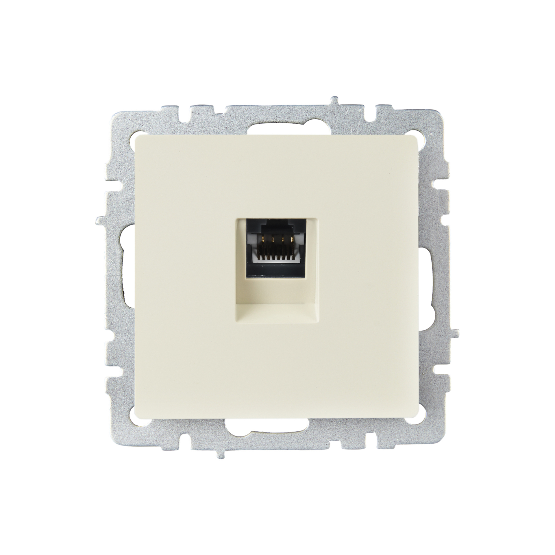 BRITE Розетка компьютерная RJ45 кат.6 РК11-БрКр бежевый IEK