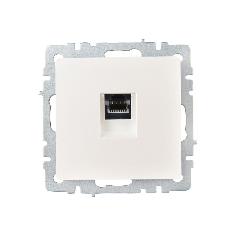 BRITE Розетка компьютерная RJ45 кат.6 РК11-БрЖ жемчуг IEK