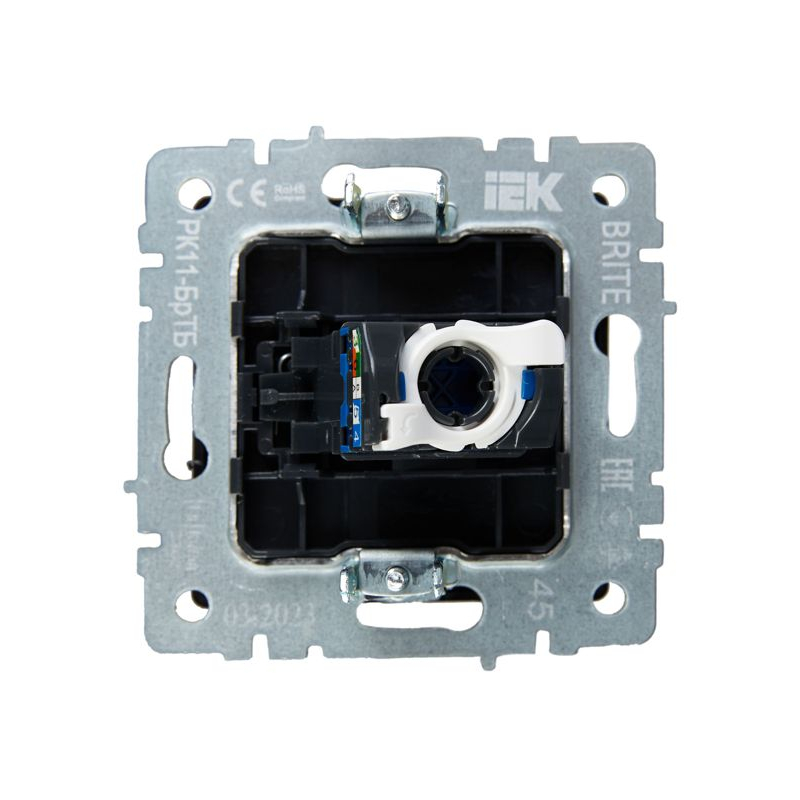 BRITE Розетка компьютерная RJ45 кат.6 РК11-БрТБ темная бронза IEK