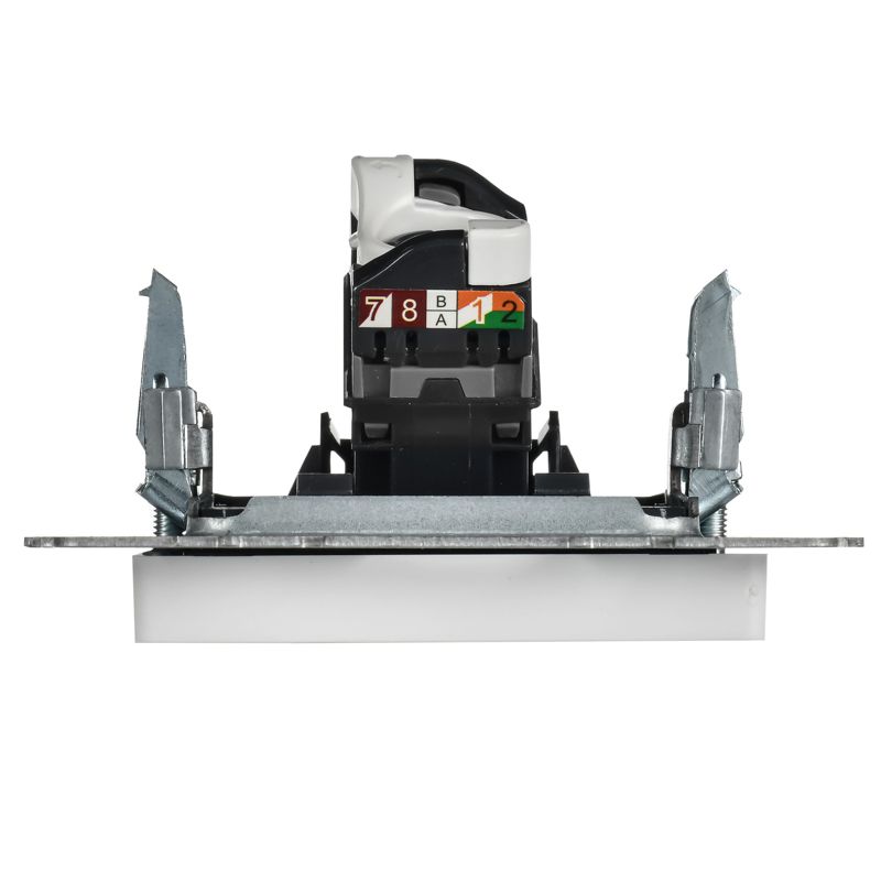 BRITE Розетка компьютерная RJ45 кат.6 РК11-БрАБ арктический белый IEK