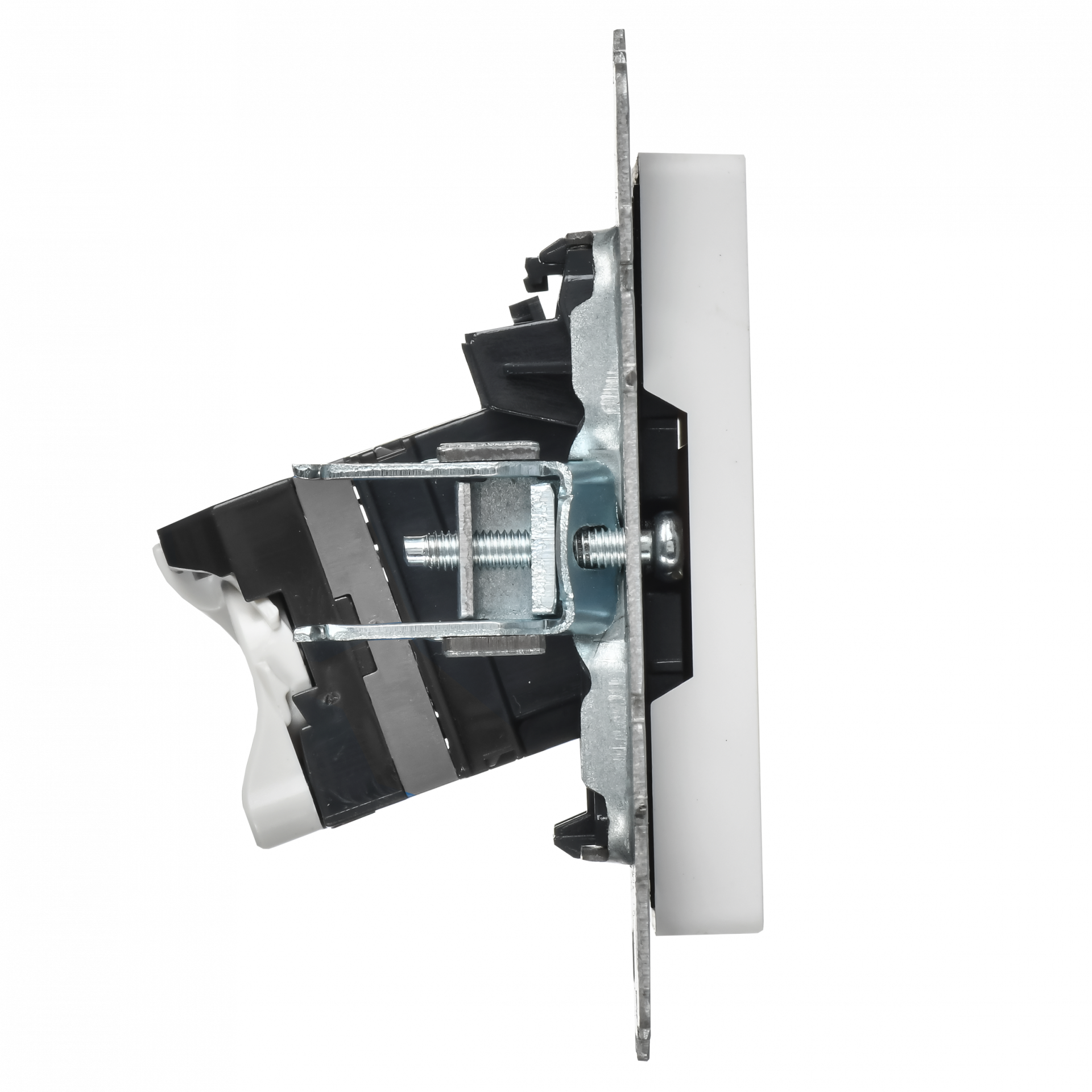 BRITE Розетка компьютерная двойная кат.5E RJ45 РК10-2-БрАБ арктический белый IEK