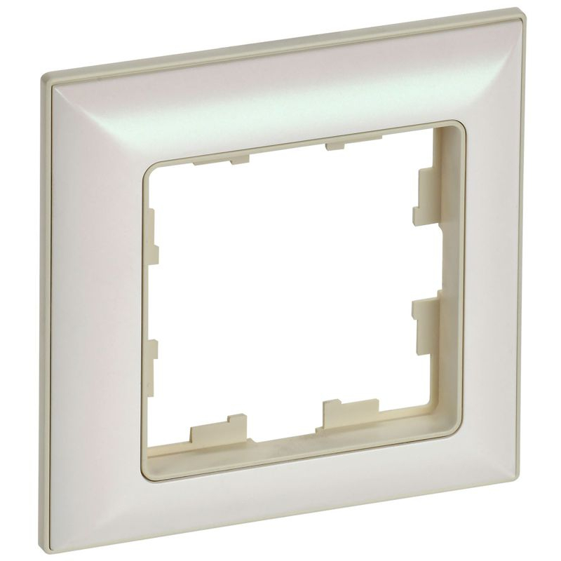 BRITE Рамка 1-местная РУ-1-Бр бежевый/жемчужный IEK
