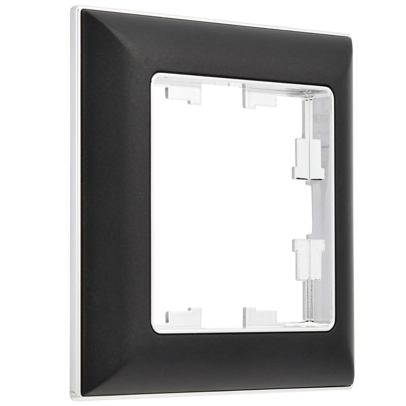 BRITE Рамка 1-местная РУ-1-Бр хром/черный IEK