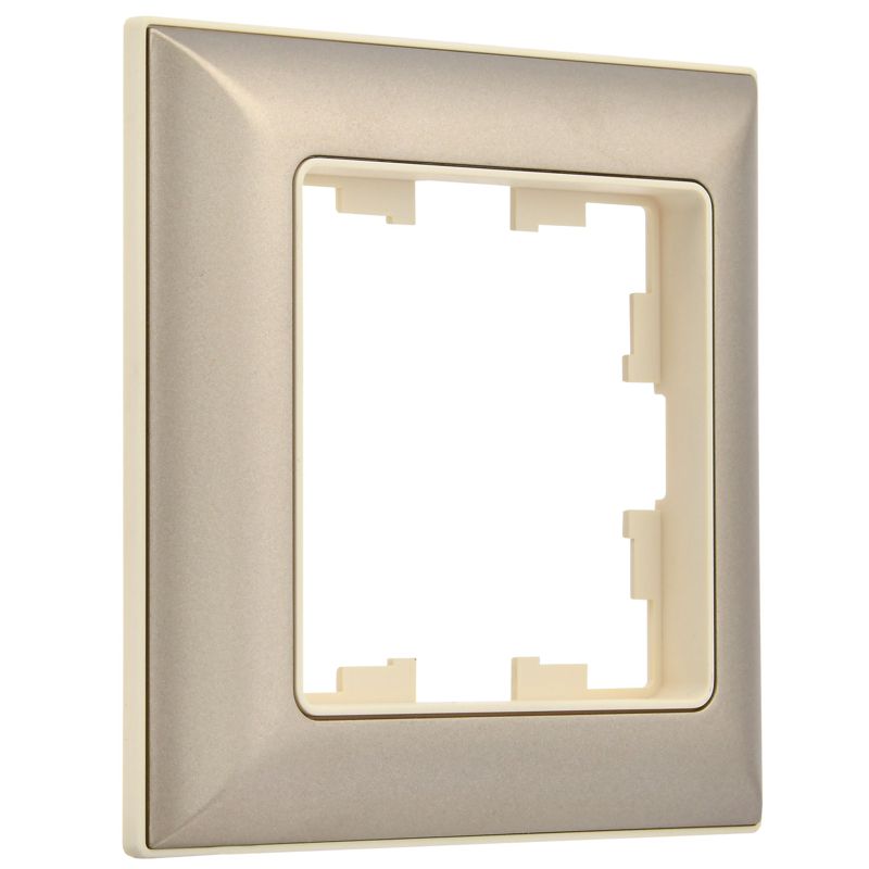 BRITE Рамка 1-местная РУ-1-Бр бежевый/шампань IEK