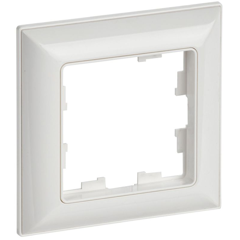 BRITE Рамка 1-местная РУ-1-Бр белый/белый IEK