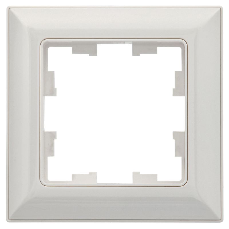 BRITE Рамка 1-местная РУ-1-Бр белый/белый IEK