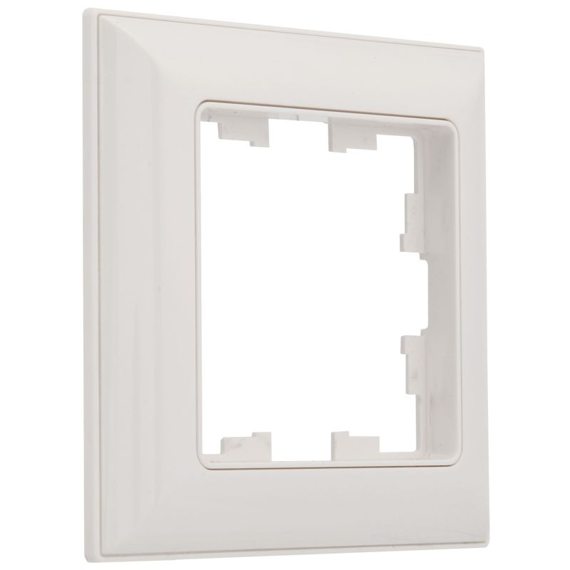 BRITE Рамка 1-местная РУ-1-Бр белый/белый IEK