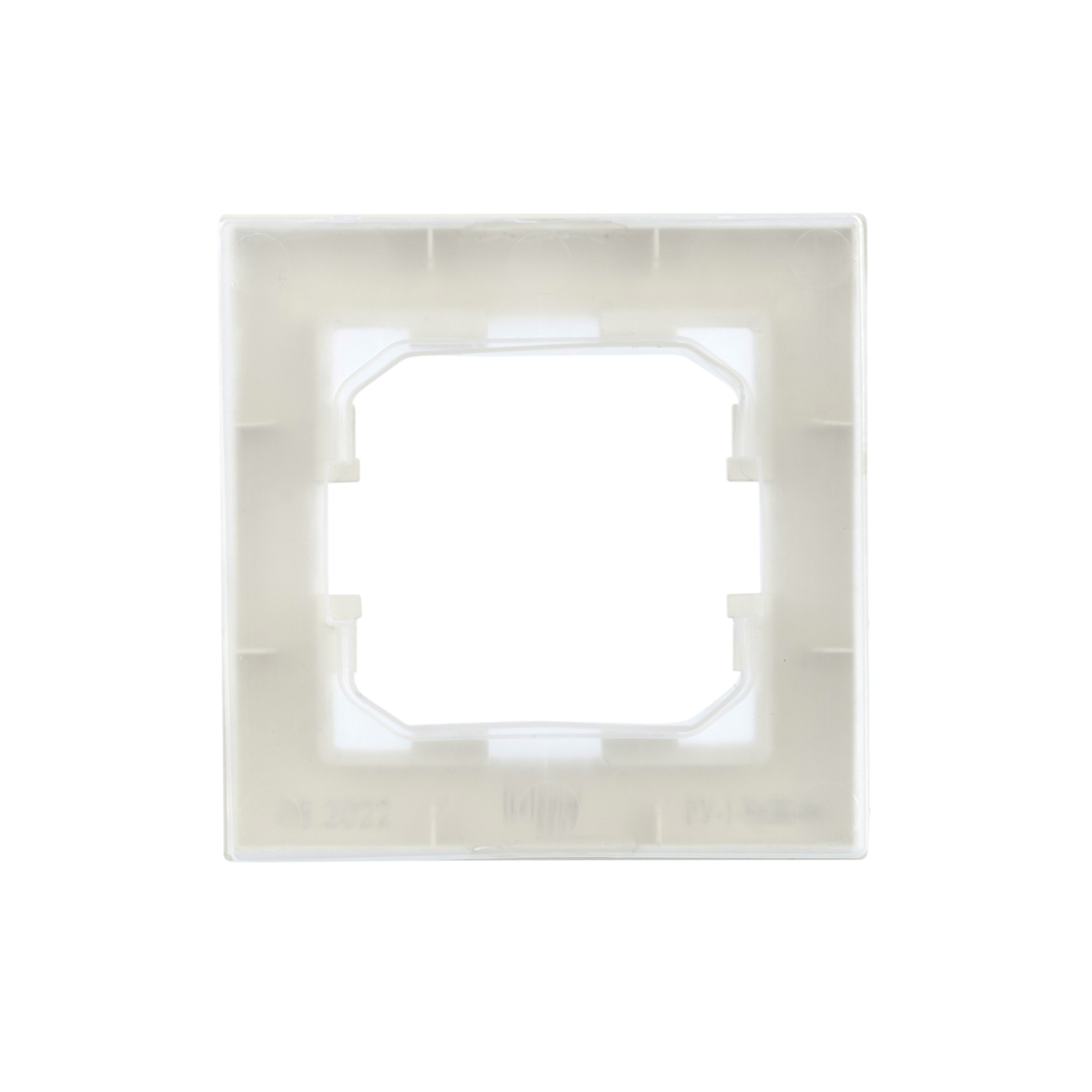BRITE Рамка 1-местная IP44 РУ-1-БрЖ-44 жемчуг IEK
