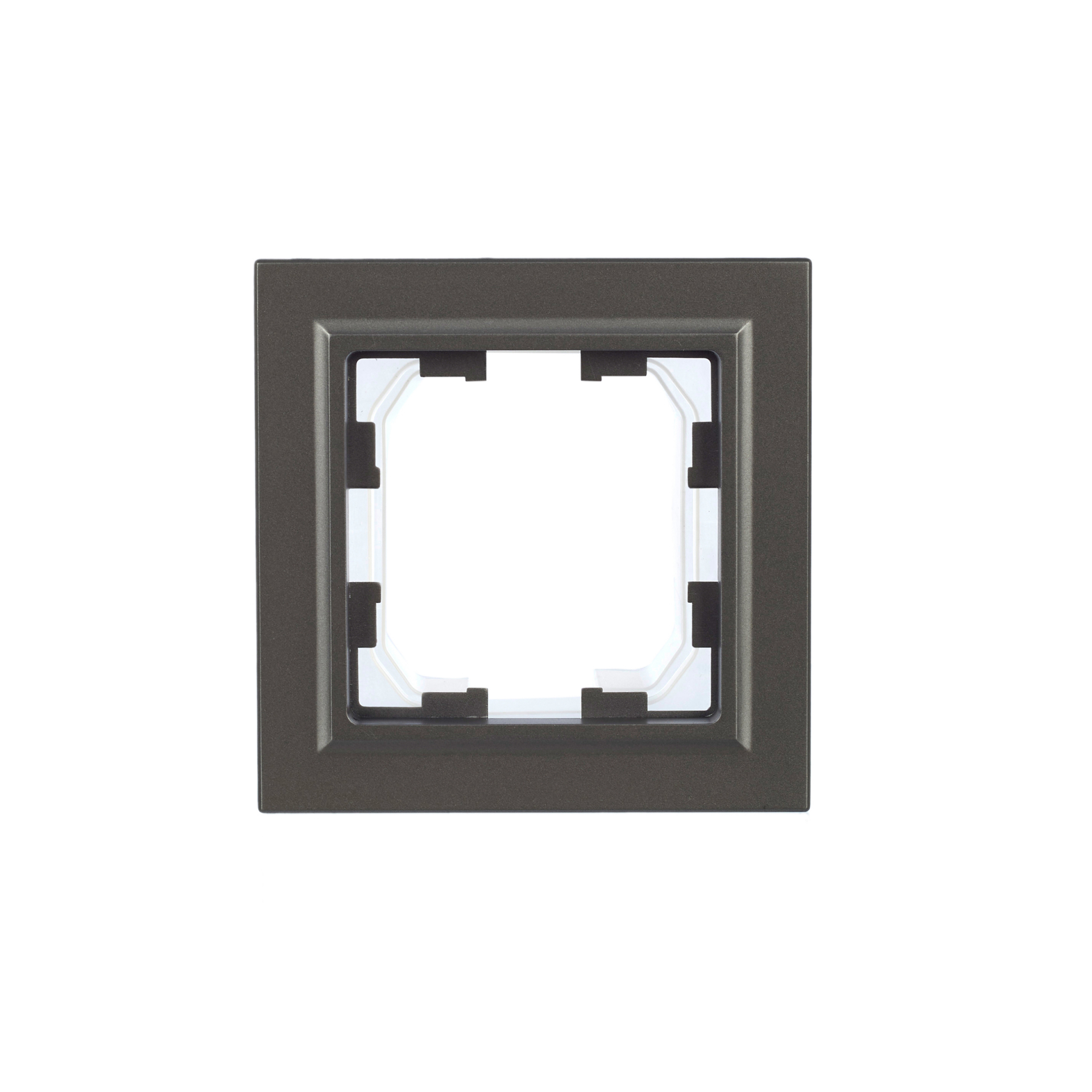 BRITE Рамка 1-местная IP44 РУ-1-БрС-44 сталь IEK