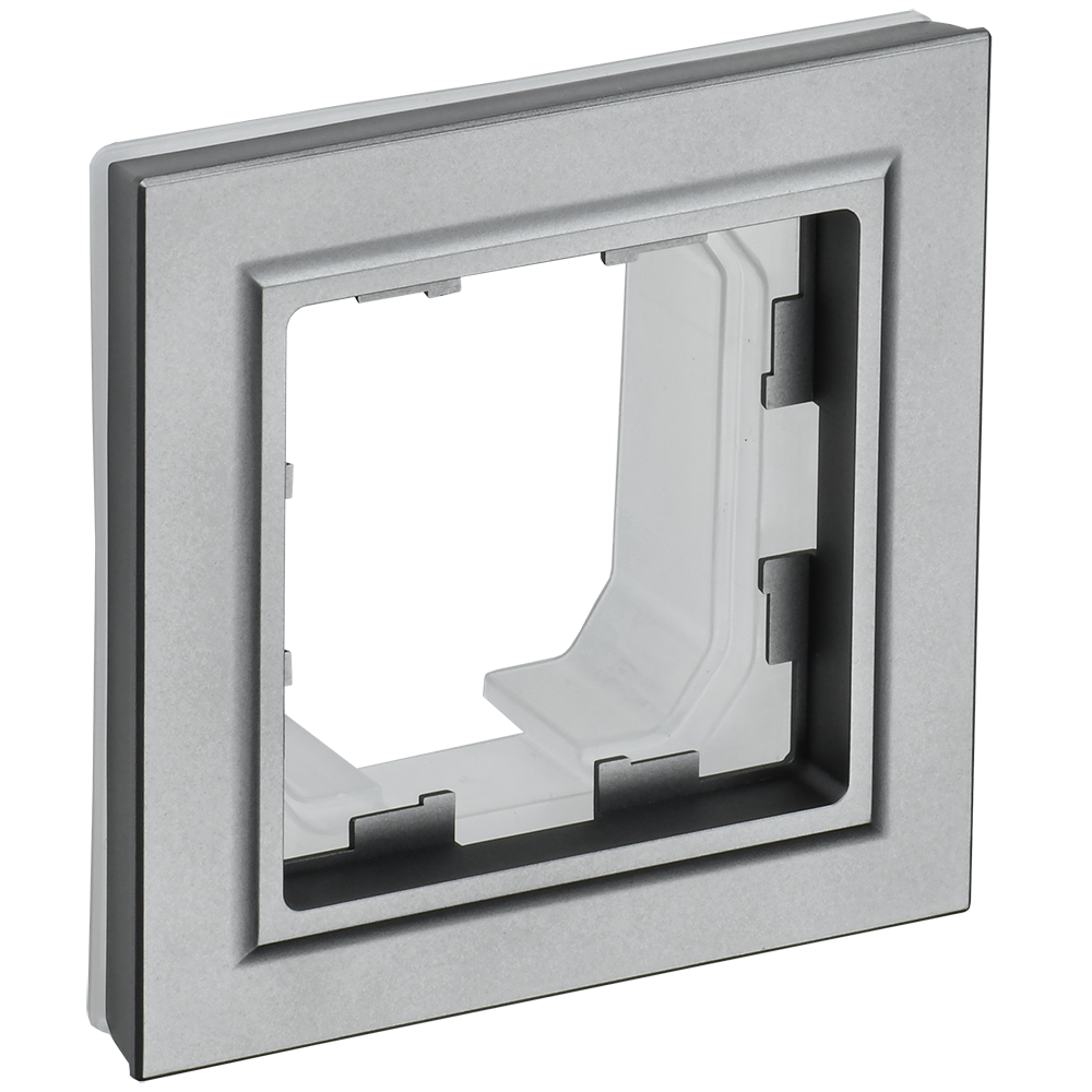 BRITE Рамка 1-местная IP44 РУ-1-БрС-44 сталь IEK