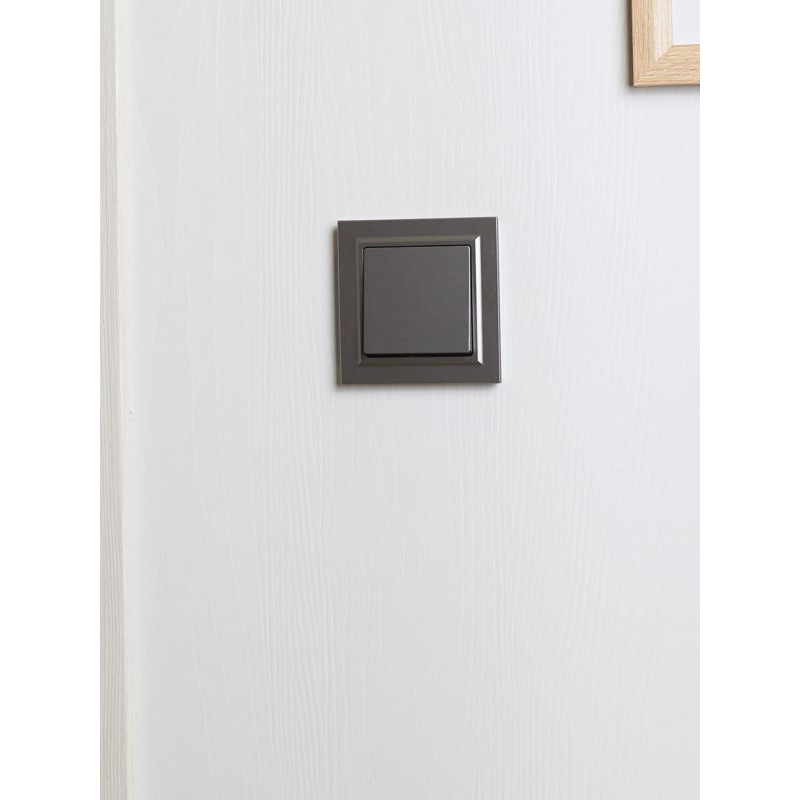 BRITE Рамка 1-местная IP44 РУ-1-БрС-44 сталь IEK