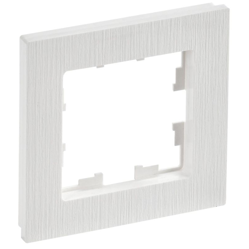 BRITE Рамка 1-местная РУ-1-Бр белый рифленый IEK