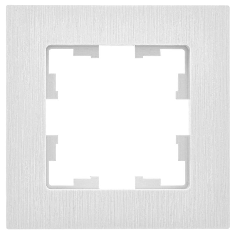 BRITE Рамка 1-местная РУ-1-Бр белый рифленый IEK