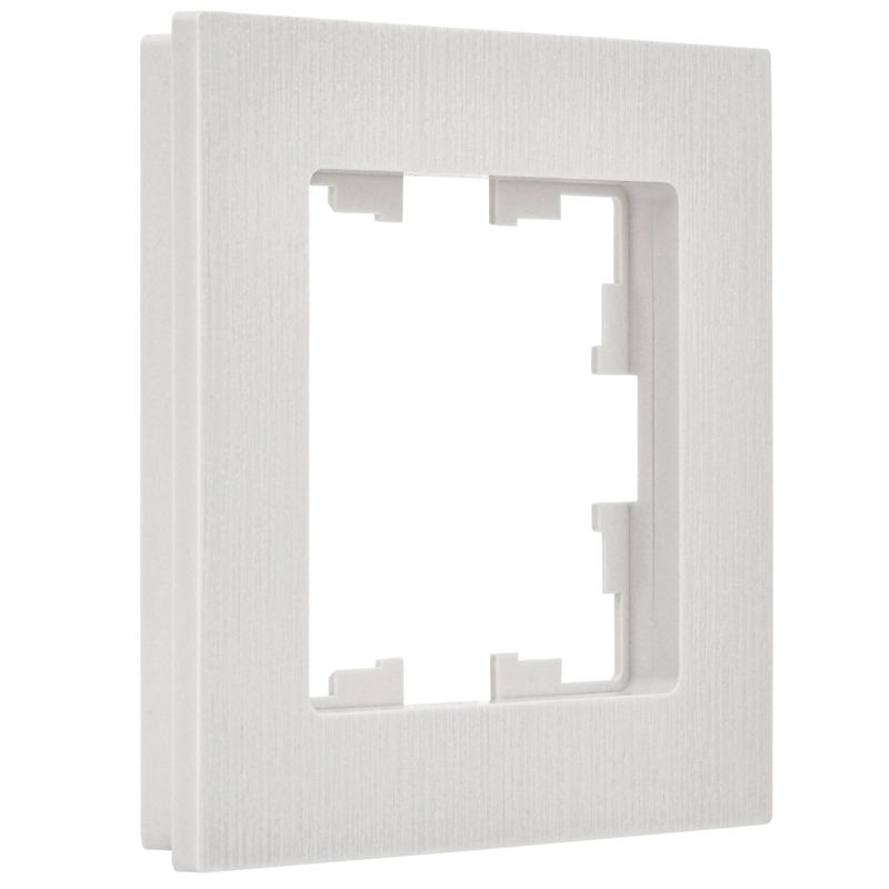 BRITE Рамка 1-местная РУ-1-Бр белый рифленый IEK