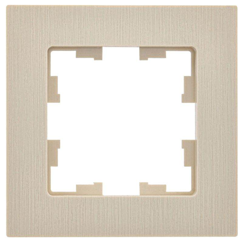 BRITE Рамка 1-местная РУ-1-Бр бежевый рифленый IEK