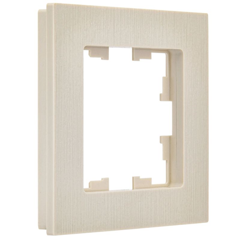 BRITE Рамка 1-местная РУ-1-Бр бежевый рифленый IEK