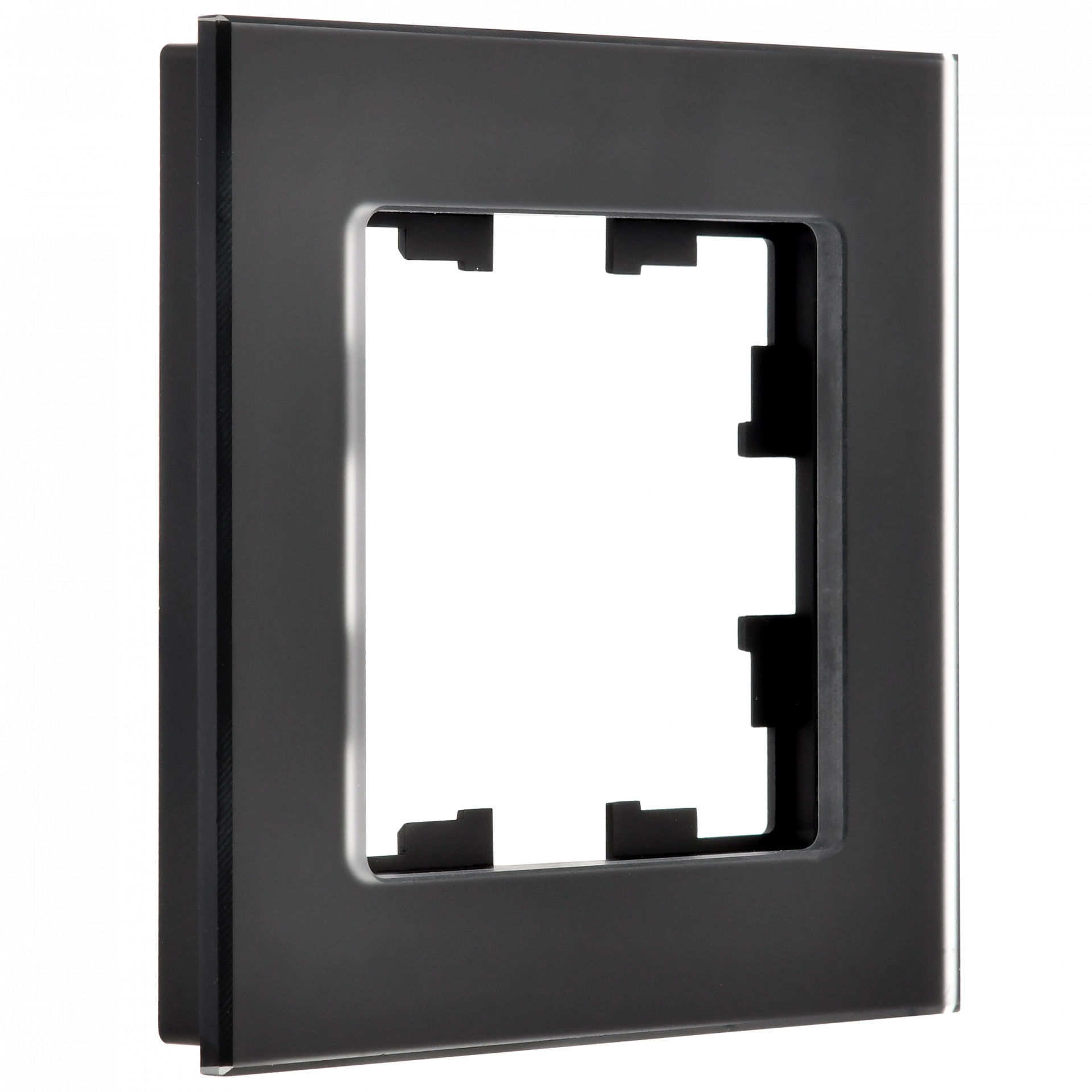 BRITE Рамка 1-местная РУ-1-2-Бр стекло черный матовый IEK