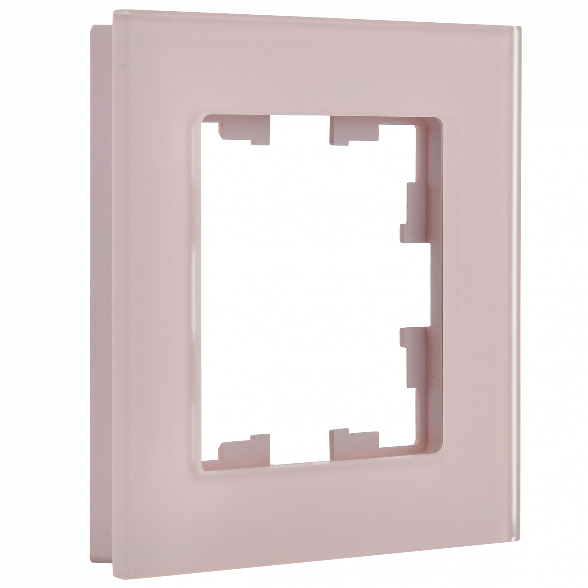 BRITE Рамка 1-местная РУ-1-2-Бр стекло розовый матовый IEK