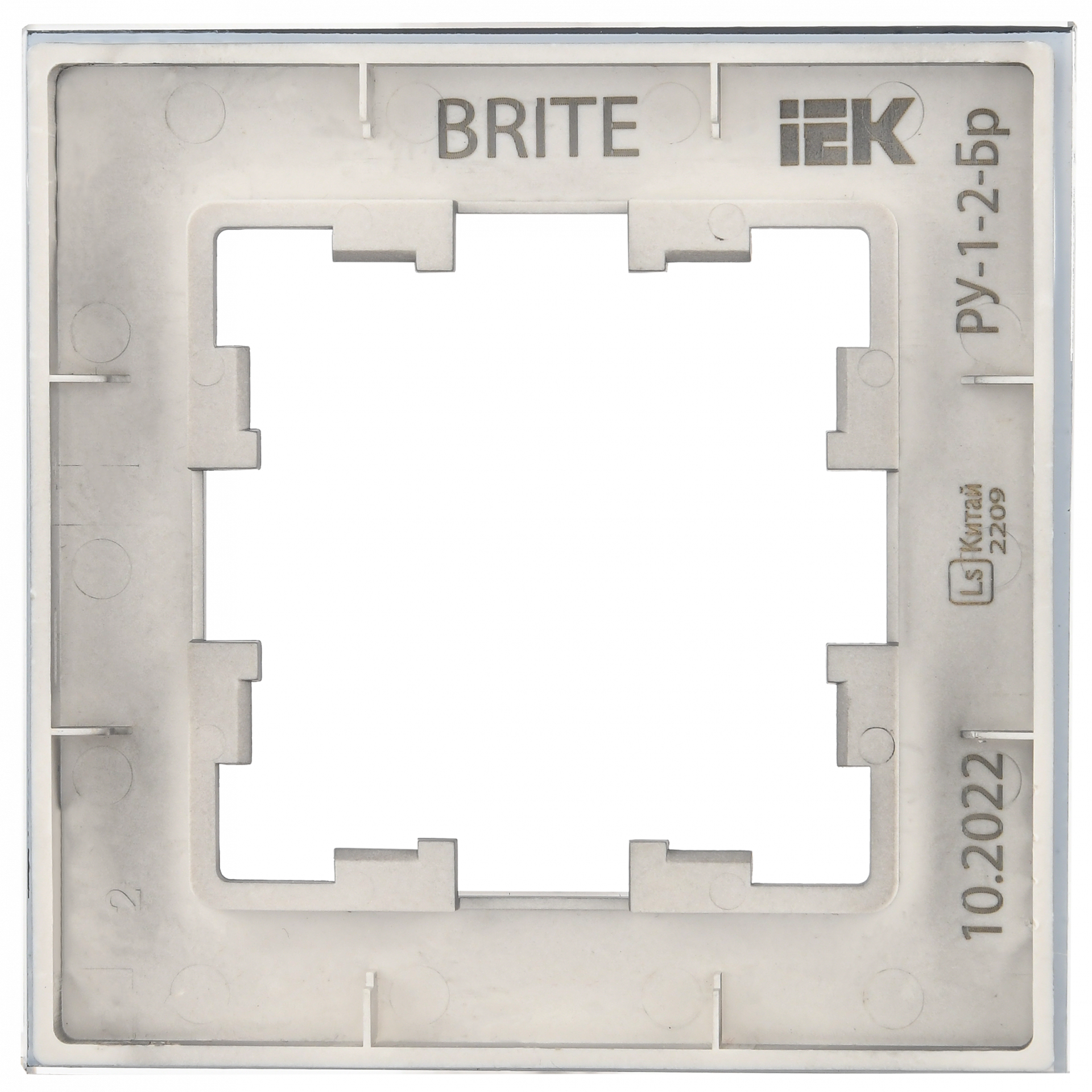 BRITE Рамка 1-местная РУ-1-2-Бр стекло маренго матовый IEK