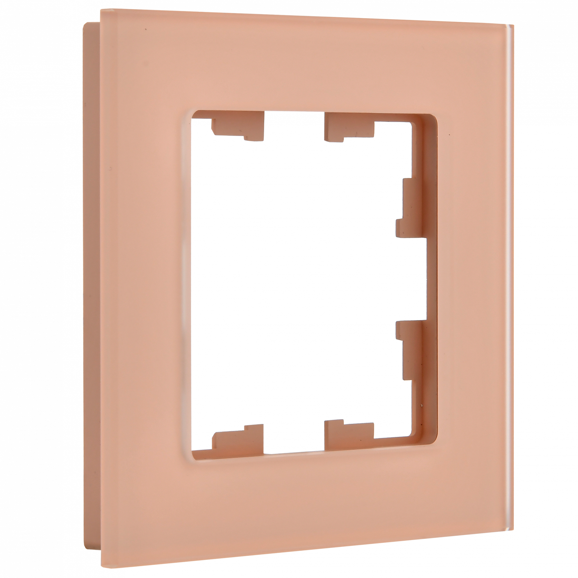 BRITE Рамка 1-местная РУ-1-2-БрП стекло персиковый матовый IEK