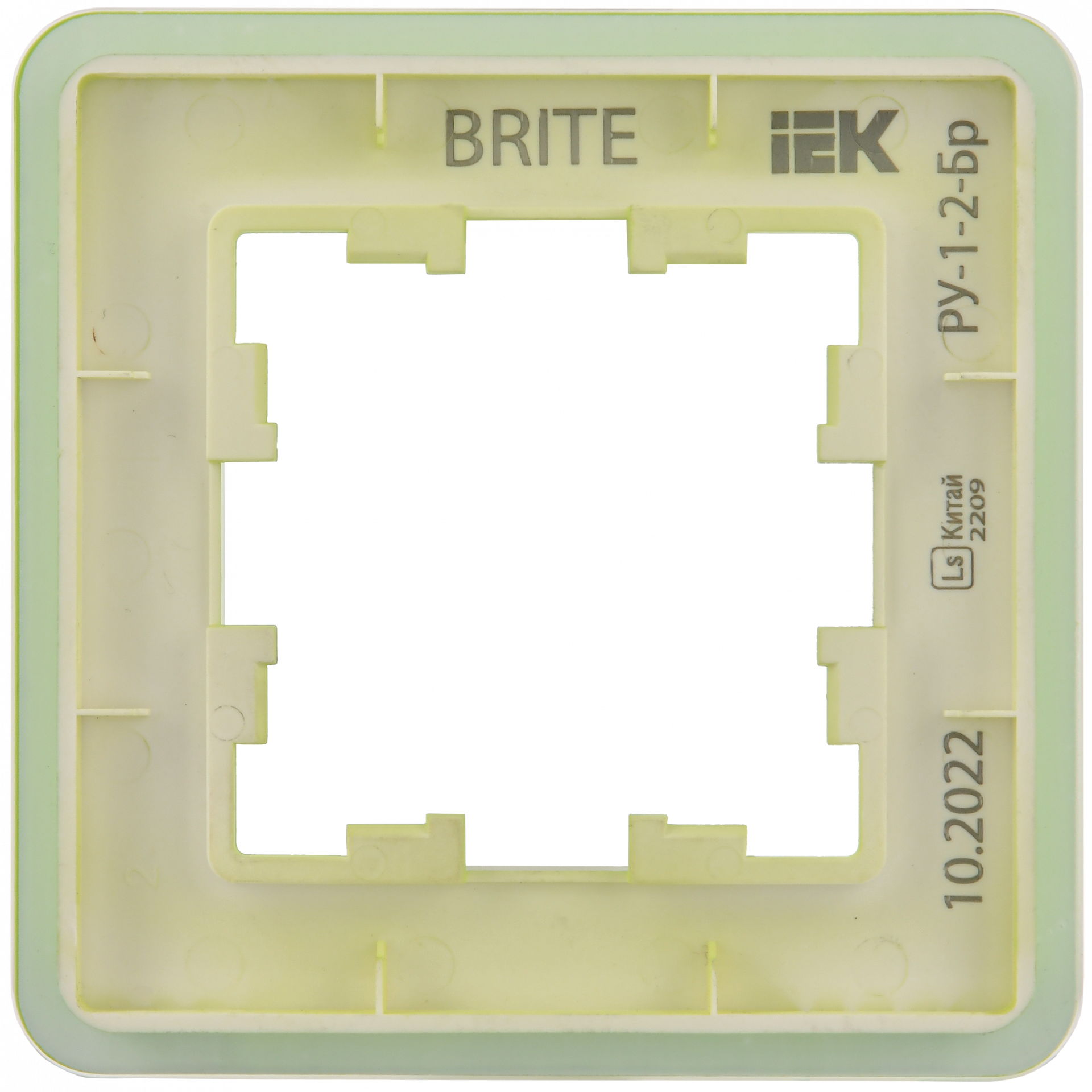 BRITE Рамка 1-местная РУ-1-2-Бр стекло эко грин RE IEK