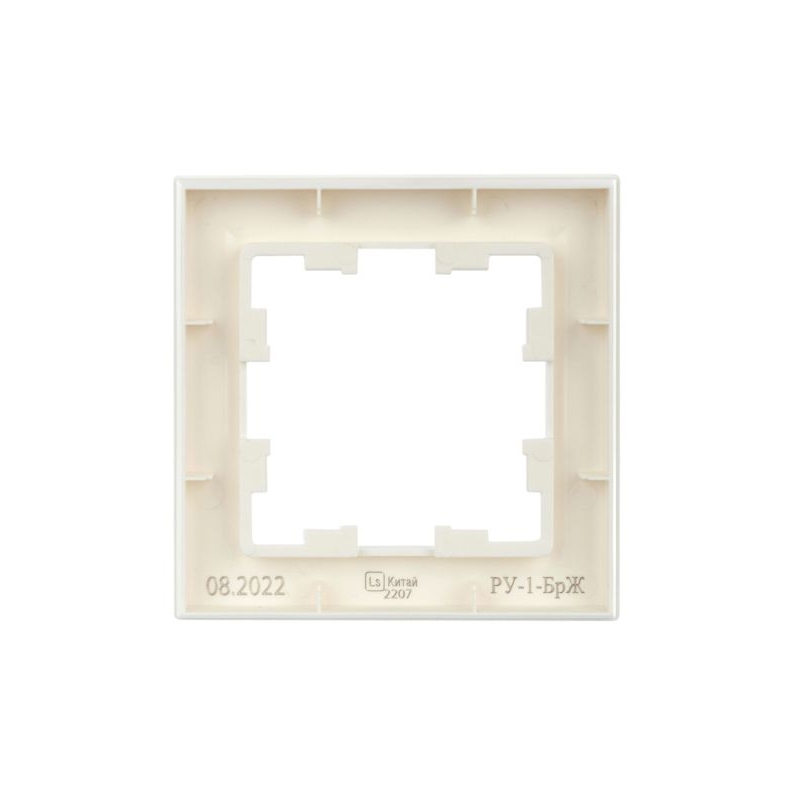 BRITE Рамка 1-местная РУ-1-БрЖ жемчуг IEK